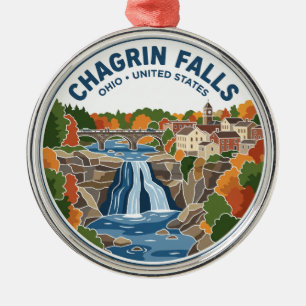 Ornamento De Metal Chagrin Falls Ohio