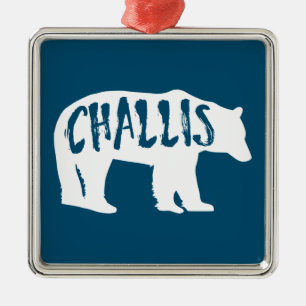 Ornamento De Metal Challis Idaho Bear