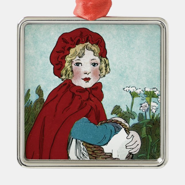 Ornamento De Metal Chapeuzinho Vermelho (Frente)