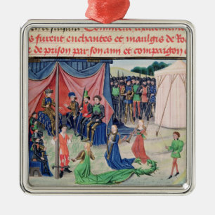 Ornamento De Metal Charlemagne e seus barons que enchanted