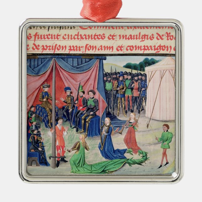 Ornamento De Metal Charlemagne e seus barons que enchanted (Frente)