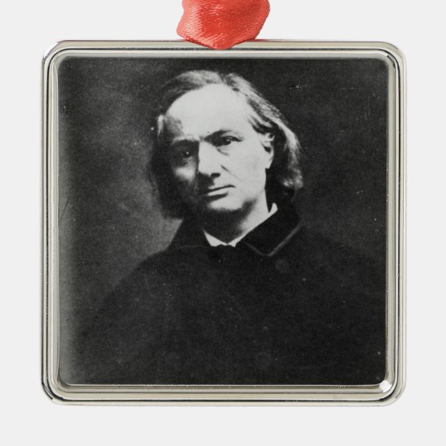 Ornamento De Metal Charles Baudelaire (Frente)
