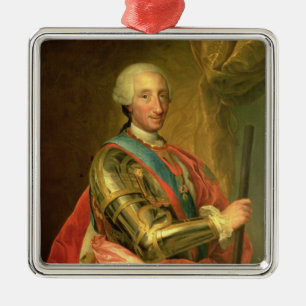 Ornamento De Metal Charles III na armadura, depois de 1759