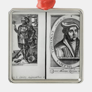 Ornamento De Metal Charles Martel e Martin Luther