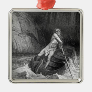 Ornamento De Metal Charon, Ferryman do inferno