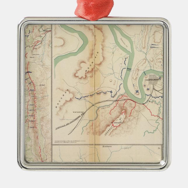 Ornamento De Metal Chattanooga (Frente)