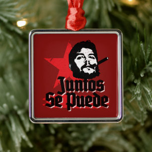 Ornamento De Metal Che Guevara Citação Revolucionária Juntos Se Puede