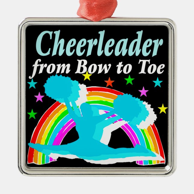 ORNAMENTO DE METAL CHEERLEADER DE ARCO PARA TOM (Frente)