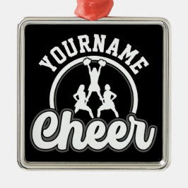 Ornamento De Metal Cheerleader de Varsity da Equipe de Autores do NOM