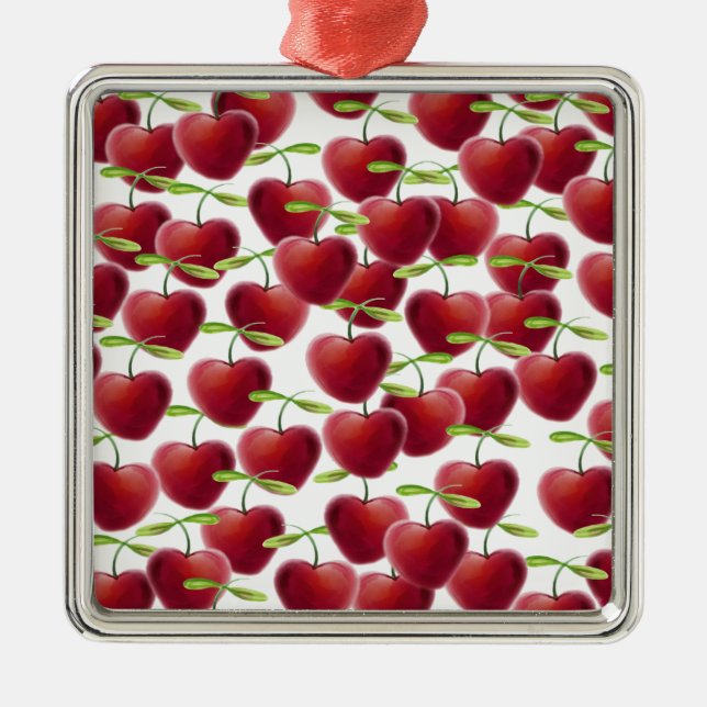 Ornamento De Metal Cherry Pie (Frente)