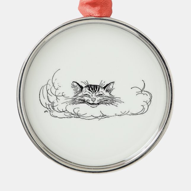 Ornamento De Metal Cheshire Cat (Alice no País das Maravilhas) (Frente)