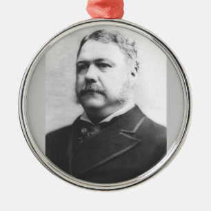 Ornamento De Metal Chester A. Arthur 21rua Presidente