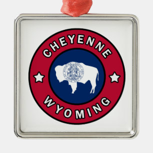 Ornamento De Metal Cheyenne Wyoming