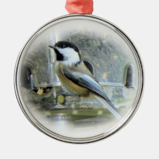 Ornamento De Metal Chickadee