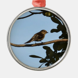 Ornamento De Metal Chiffchaff