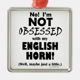 Ornamento De Metal Chifre Inglês Obcecado