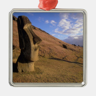Ornamento De Metal Chile, Ilha de Páscoa. Encosta com Moai