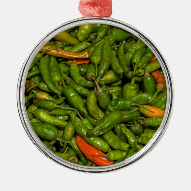 Ornamento De Metal Chilis Para Venda No Mercado (Frente)