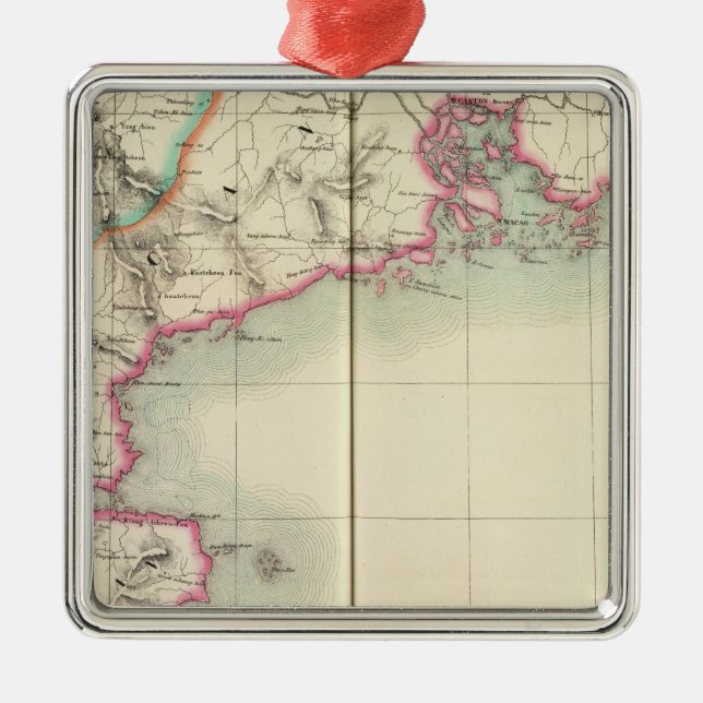 Ornamento De Metal China, Ásia 98 (Frente)