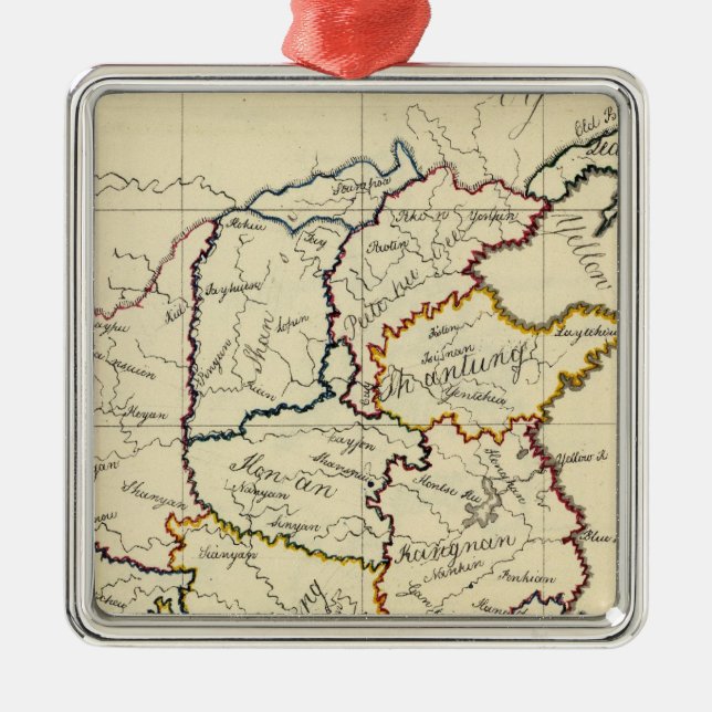 Ornamento De Metal China, Coreia (Frente)