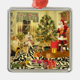 Ornamento De Metal Chippendale Natal