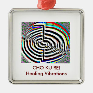 Ornamento De Metal Chokuray Reiki - CHO KU REI