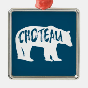 Ornamento De Metal Choteau Montana Bear