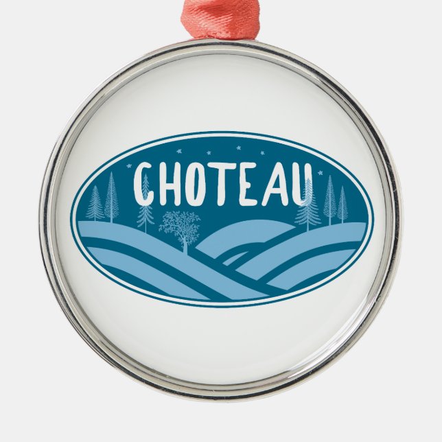 Ornamento De Metal Choteau Montana Outdoors (Frente)
