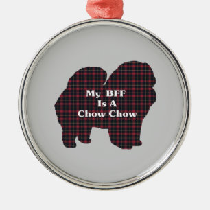 Ornamento De Metal Chow Chow BFF