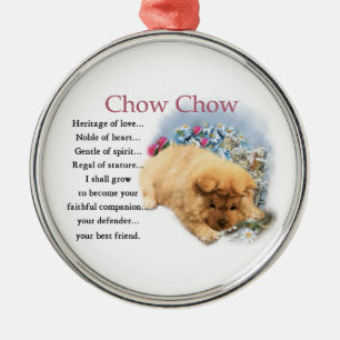 Ornamento De Metal Chow Chow Heritage of Love