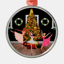 Ornamento De Metal Christmas Ballerinas
