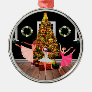 Ornamento De Metal Christmas Ballerinas