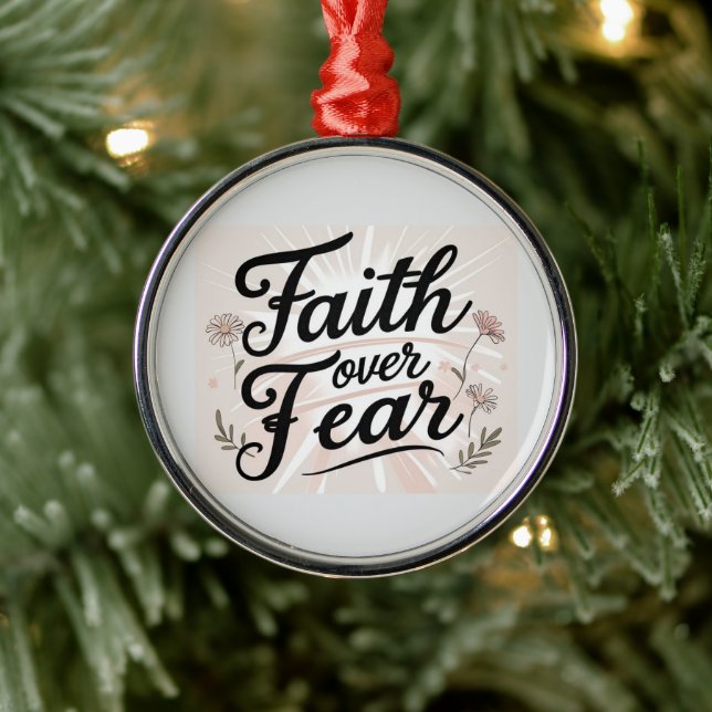 Ornamento De Metal  Christmas Ornament | Faith Inspired (Árvore)