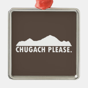 Ornamento De Metal Chugach, por favor