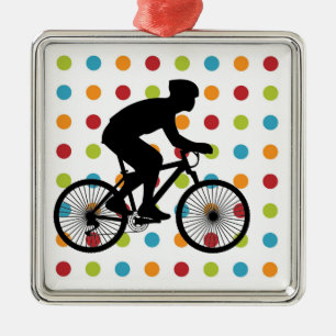 Ornamento De Metal ciclista