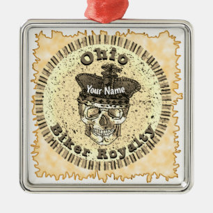 Ornamento De Metal Ciclista de Ohio