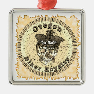 Ornamento De Metal Ciclista de Oregon 