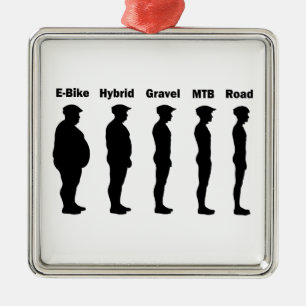 Ornamento De Metal Ciclista Evolution Roadie