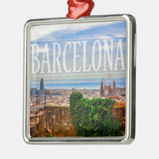 Ornamento De Metal Cidade de Barcelona