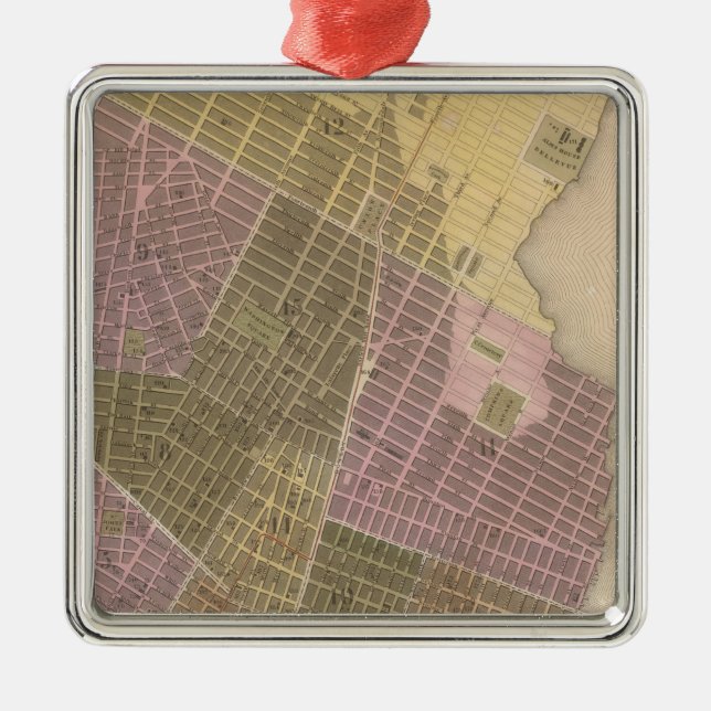 Ornamento De Metal Cidade de New York (Frente)