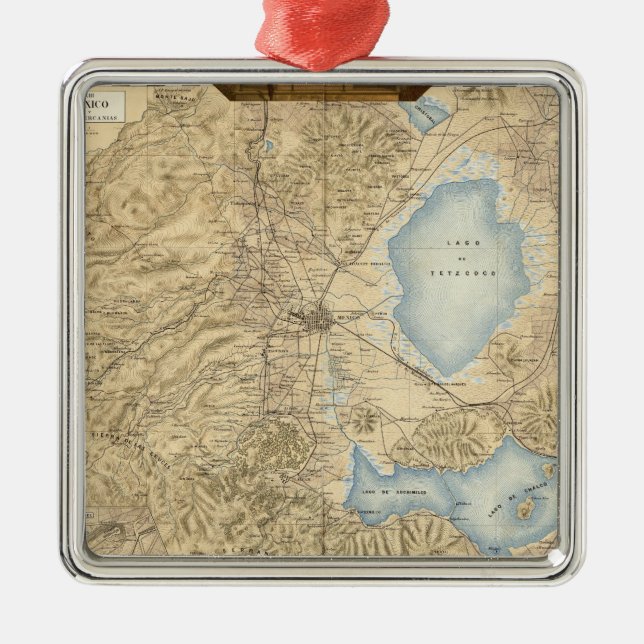 Ornamento De Metal Cidade do México (Frente)