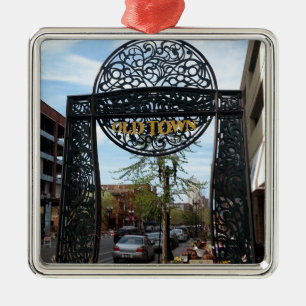 Ornamento De Metal Cidade velha Chicago