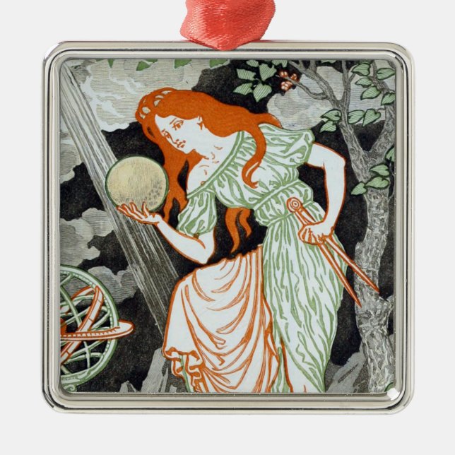 Ornamento De Metal Cientista feminina (Mulheres na Ciência e Tecnolog (Frente)