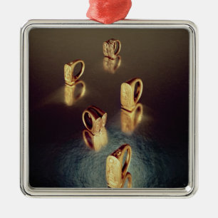 Ornamento De Metal Cinco anéis, do túmulo de Tutankhamun