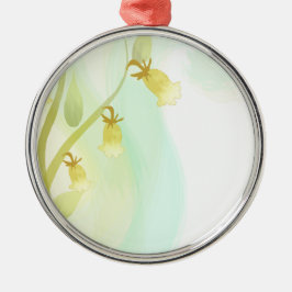 Ornamento De Metal Cintos Amarelos Lavagem Por Aquarela