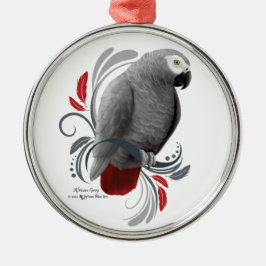 Ornamento De Metal Cinza africana