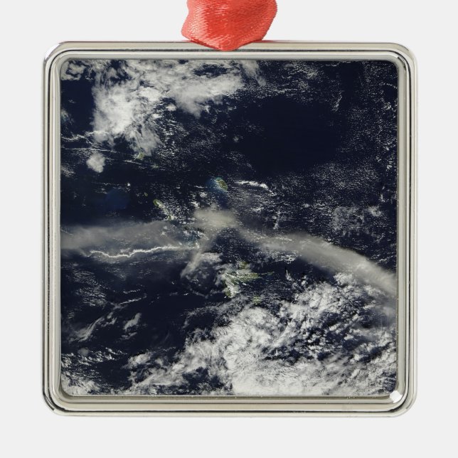 Ornamento De Metal Cinzas de Colinas de Soufriere, Montserrat (Frente)