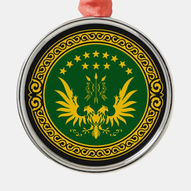 Ornamento De Metal Circassiano, adygea, bandeira de adiga, Cáucaso do (Frente)