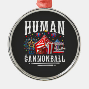 Ornamento De Metal Circo de Canhão Humano Carnaval