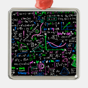 Ornamento De Metal Círculo de educação matemática linear em matem